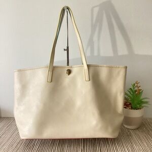 Kurt Geiger London Richmond Shopper Large Tote Bag Purse Ivory